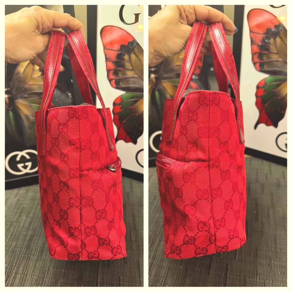 EUC Gucci Very RARE GG Canvas MINI Tote! Soooo Cute!!! - Picture 4 of 14